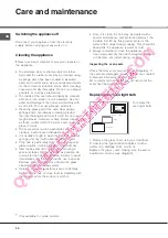 Предварительный просмотр 30 страницы Hotpoint Ariston CE6IFA F Operating Instructions Manual