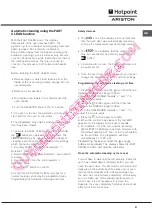 Предварительный просмотр 31 страницы Hotpoint Ariston CE6IFA F Operating Instructions Manual