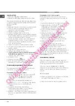 Предварительный просмотр 40 страницы Hotpoint Ariston CE6IFA F Operating Instructions Manual