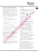 Предварительный просмотр 47 страницы Hotpoint Ariston CE6IFA F Operating Instructions Manual