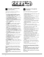 Preview for 6 page of Hotpoint Ariston CE6IFA.FXF Operating Instructions Manual