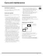 Preview for 37 page of Hotpoint Ariston CE6IFA.FXF Operating Instructions Manual