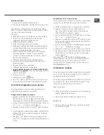 Preview for 43 page of Hotpoint Ariston CE6IFA.FXF Operating Instructions Manual