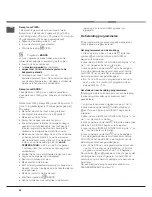 Preview for 58 page of Hotpoint Ariston CE6IFA.FXF Operating Instructions Manual