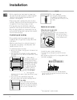 Preview for 4 page of Hotpoint Ariston CE6VE6 GR Operating Instructions Manual