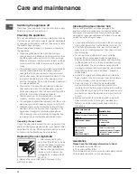 Preview for 12 page of Hotpoint Ariston CE6VE6 GR Operating Instructions Manual