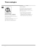 Preview for 8 page of Hotpoint Ariston CE6VM3 HA Operating Instructions Manual