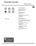 Preview for 35 page of Hotpoint Ariston CE6VM3 HA Operating Instructions Manual