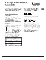 Preview for 43 page of Hotpoint Ariston CE6VM3 HA Operating Instructions Manual