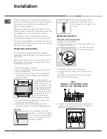 Предварительный просмотр 2 страницы Hotpoint Ariston CE6VP5 CR/HA Operating Instructions Manual