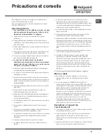 Предварительный просмотр 43 страницы Hotpoint Ariston CE6VP5 CR/HA Operating Instructions Manual