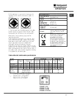 Предварительный просмотр 17 страницы Hotpoint Ariston CG64SG1 AG/HA Operating Instructions Manual