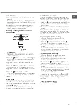 Предварительный просмотр 19 страницы Hotpoint Ariston CI 3V P67 HA Operating Instructions Manual