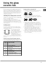 Предварительный просмотр 21 страницы Hotpoint Ariston CI 3V P67 HA Operating Instructions Manual