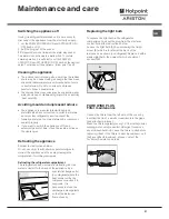 Preview for 21 page of Hotpoint Ariston CIS BCB 333 AVEI FF Operating Instructions Manual