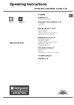 Предварительный просмотр 13 страницы Hotpoint Ariston CISBCB 333/B GE Operating Instructions Manual