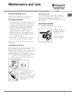 Preview for 9 page of Hotpoint Ariston CISFB 51.2 IX/HA Operating Instructions Manual