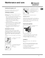 Предварительный просмотр 11 страницы Hotpoint Ariston CISFB G /HA Operating Instructions Manual