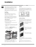 Предварительный просмотр 2 страницы Hotpoint Ariston CISHB 10 A.1 Operating Instructions Manual