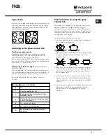 Предварительный просмотр 9 страницы Hotpoint Ariston CISHB 10 A.1 Operating Instructions Manual