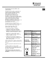 Предварительный просмотр 15 страницы Hotpoint Ariston CISHB 10 A.1 Operating Instructions Manual