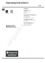 Предварительный просмотр 1 страницы Hotpoint Ariston CISKBH 6004 IX/1/HA Operating Instructions Manual