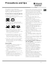 Предварительный просмотр 5 страницы Hotpoint Ariston CISKBH 6004 IX/1/HA Operating Instructions Manual