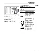 Предварительный просмотр 23 страницы Hotpoint Ariston CP 87SEA /HA S Operating Instructions Manual