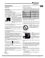 Предварительный просмотр 25 страницы Hotpoint Ariston CP 87SEA /HA S Operating Instructions Manual