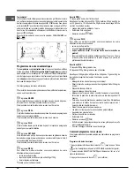 Предварительный просмотр 38 страницы Hotpoint Ariston CP 87SEA /HA S Operating Instructions Manual