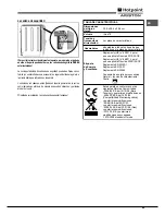 Предварительный просмотр 45 страницы Hotpoint Ariston CP 87SEA /HA S Operating Instructions Manual