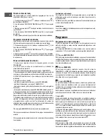 Предварительный просмотр 48 страницы Hotpoint Ariston CP 87SEA /HA S Operating Instructions Manual