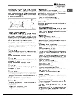 Предварительный просмотр 49 страницы Hotpoint Ariston CP 87SEA /HA S Operating Instructions Manual