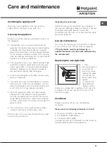 Preview for 25 page of Hotpoint Ariston CP87SG1 /HA Operating Instructions Manual