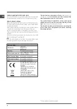 Preview for 8 page of Hotpoint Ariston DSR 15B3 Operating Instructions Manual