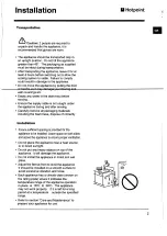 Preview for 4 page of Hotpoint Ariston DSRLAAV22P.1 Operating Instructions Manual