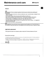 Preview for 10 page of Hotpoint Ariston DSRLAAV22P.1 Operating Instructions Manual