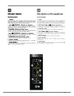 Предварительный просмотр 3 страницы Hotpoint Ariston E2BYH 19 F O3 Operating Instructions Manual