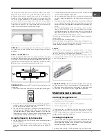 Предварительный просмотр 7 страницы Hotpoint Ariston E2BYH 19 F O3 Operating Instructions Manual