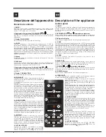 Предварительный просмотр 6 страницы Hotpoint Ariston E4DG AAA X O3 Operating Instructions Manual