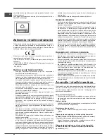 Предварительный просмотр 54 страницы Hotpoint Ariston E4DG AAA X O3 Operating Instructions Manual