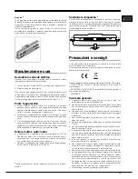 Предварительный просмотр 19 страницы Hotpoint Ariston EBD series Operating Instructions Manual