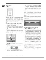 Предварительный просмотр 22 страницы Hotpoint Ariston EBD series Operating Instructions Manual