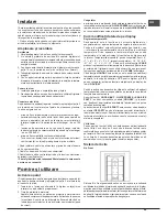 Предварительный просмотр 49 страницы Hotpoint Ariston EBGH series Operating Instructions Manual