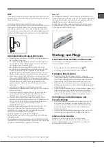 Предварительный просмотр 33 страницы Hotpoint Ariston EBL 18 V Series Operating Instructions Manual