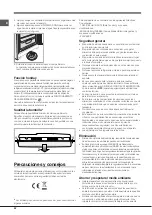 Предварительный просмотр 42 страницы Hotpoint Ariston EBL 18 V Series Operating Instructions Manual