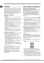 Предварительный просмотр 48 страницы Hotpoint Ariston EBL 18 V Series Operating Instructions Manual