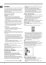 Предварительный просмотр 52 страницы Hotpoint Ariston EBL 18 V Series Operating Instructions Manual