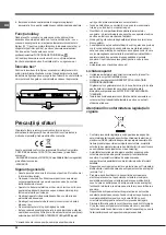 Предварительный просмотр 54 страницы Hotpoint Ariston EBL 18 V Series Operating Instructions Manual