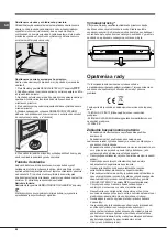 Предварительный просмотр 62 страницы Hotpoint Ariston EBL 18 V Series Operating Instructions Manual